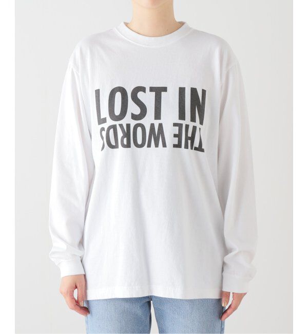 Spick and Span「モノトーンプリントロゴロンT」|Tシャツ・カットソー|