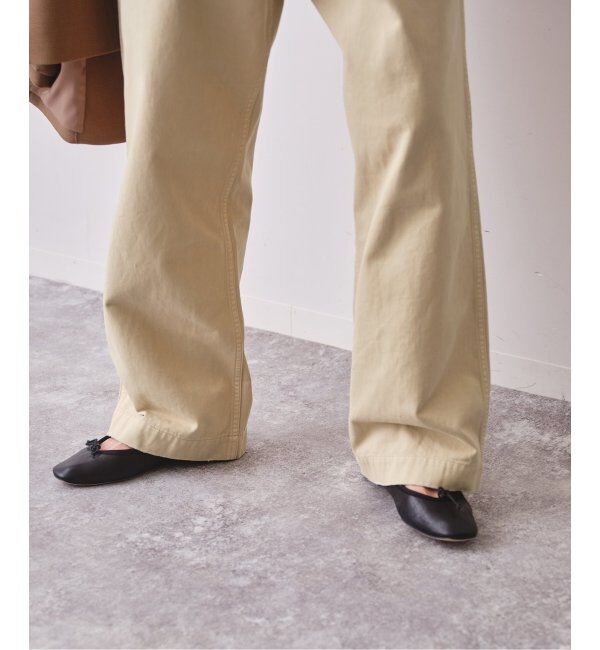 Spick and Span「Higuchi&times;S チノワイドパンツ」|チノ|