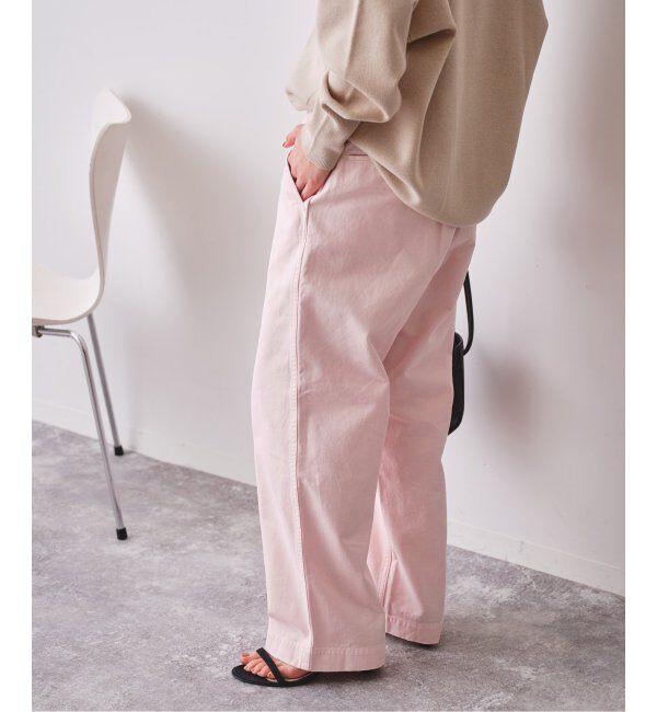 Spick and Span「Higuchi&times;S チノワイドパンツ」|チノ|