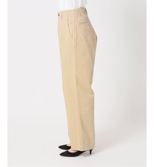 Spick and Span「Higuchi&times;S チノワイドパンツ」|チノ|