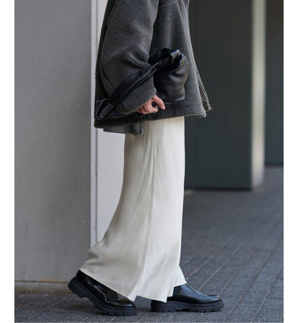 FRAMeWORK「≪追加≫キュプラバイアスサテンロングスカート」|スカート|