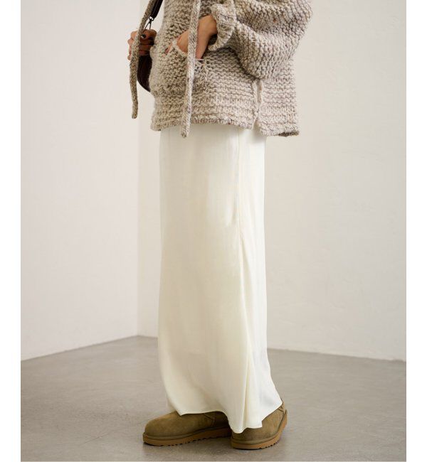 FRAMeWORK「≪追加≫キュプラバイアスサテンロングスカート」|スカート|