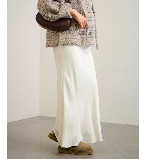 FRAMeWORK「≪追加≫キュプラバイアスサテンロングスカート」|スカート|