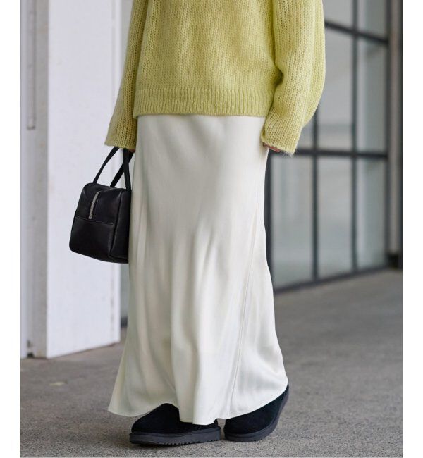 FRAMeWORK「≪追加≫キュプラバイアスサテンロングスカート」|スカート|