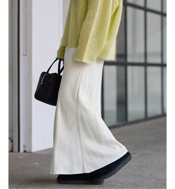 FRAMeWORK「≪追加≫キュプラバイアスサテンロングスカート」|スカート|