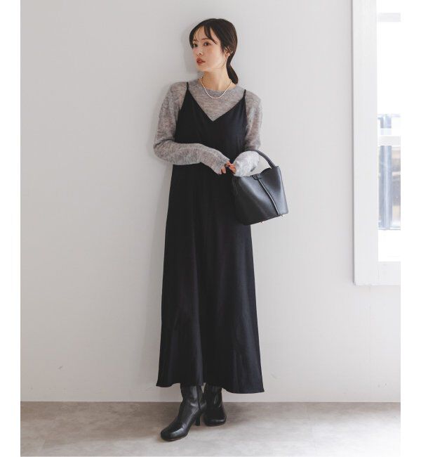 NOBLE「《追加》ビンテージツイルコンフォータブルキャミワンピース  6」|ワンピース|