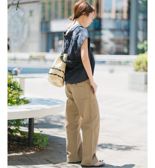 Spick and Span「《追加2》ルーズベイカーパンツ」|カーゴ|