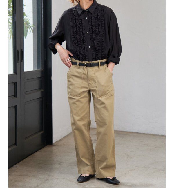 Spick and Span「《追加2》ルーズベイカーパンツ」|カーゴ|