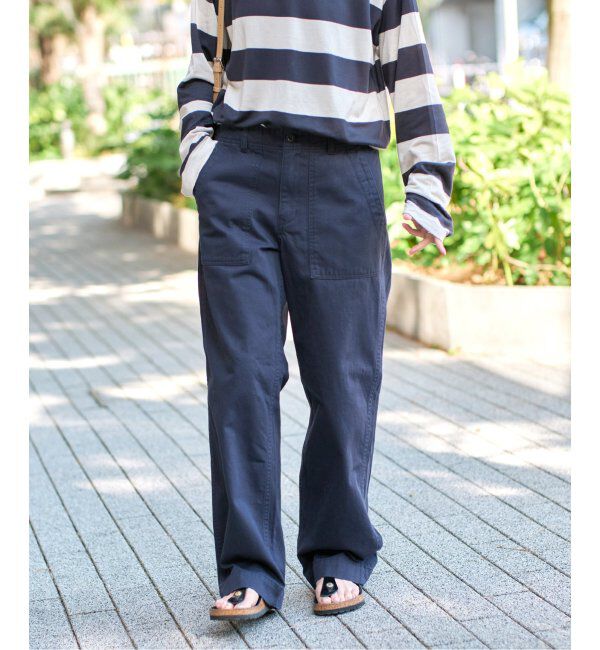 Spick and Span「《追加2》ルーズベイカーパンツ」|カーゴ|