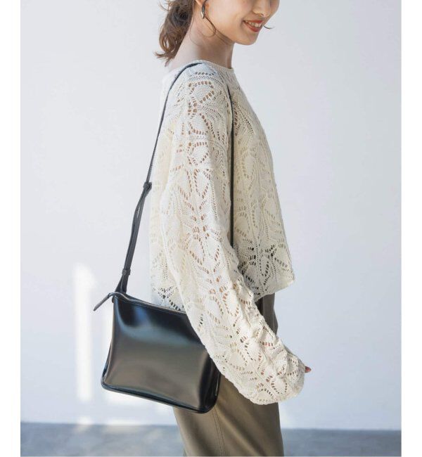 Spick and Span「《一部店舗+WEB限定追加2》ギマコットン透かし編みボートネックニット」|ニット・セーター|