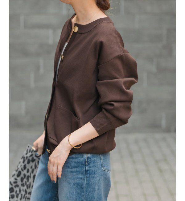 Spick and Span「《WEB限定 / 追加》ウォッシャブルクルーネックカーディガン」|カーディガン|