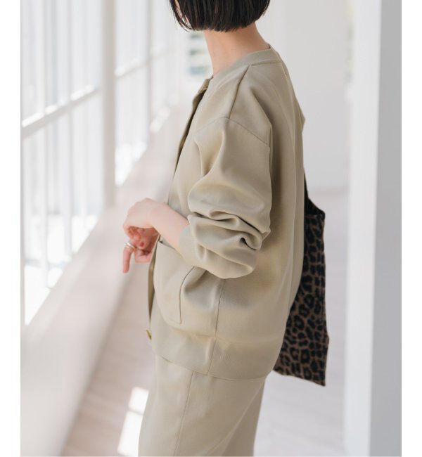 Spick and Span「《WEB限定 / 追加》ウォッシャブルクルーネックカーディガン」|カーディガン|