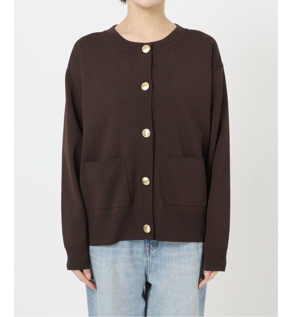 Spick and Span「《WEB限定 / 追加》ウォッシャブルクルーネックカーディガン」|カーディガン|