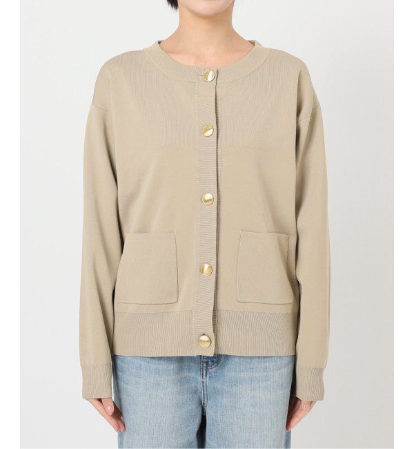 Spick and Span「《WEB限定 / 追加》ウォッシャブルクルーネックカーディガン」|カーディガン|