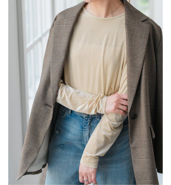 Spick and Span「シアーベロアプルオーバー」|Tシャツ・カットソー|