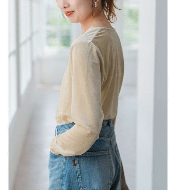 Spick and Span「シアーベロアプルオーバー」|Tシャツ・カットソー|