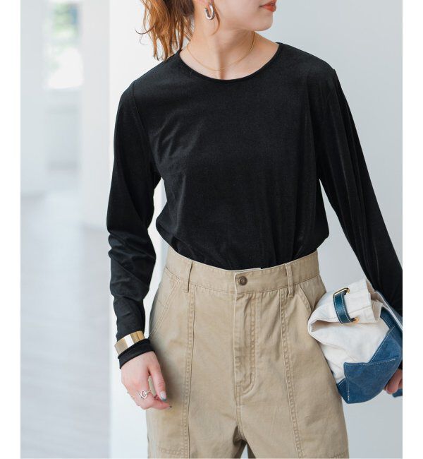 Spick and Span「シアーベロアプルオーバー」|Tシャツ・カットソー|
