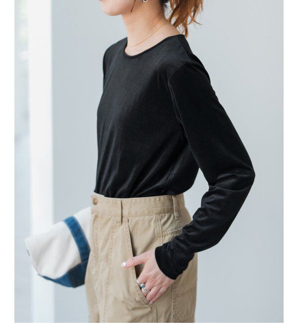 Spick and Span「シアーベロアプルオーバー」|Tシャツ・カットソー|