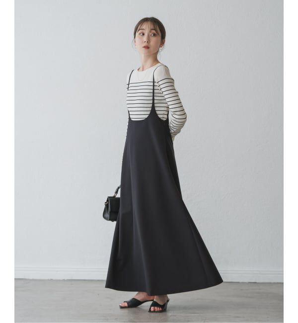 NOBLE「キャミストラップフレアスカート」|ワンピース|