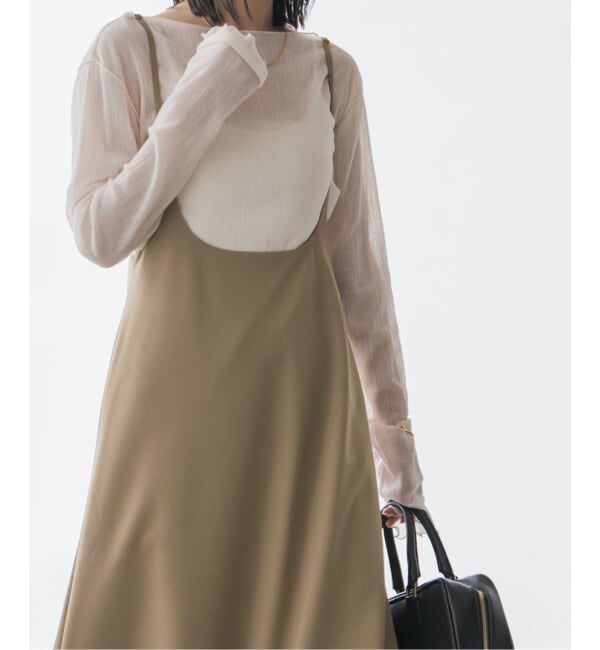 NOBLE「キャミストラップフレアスカート」|ワンピース|