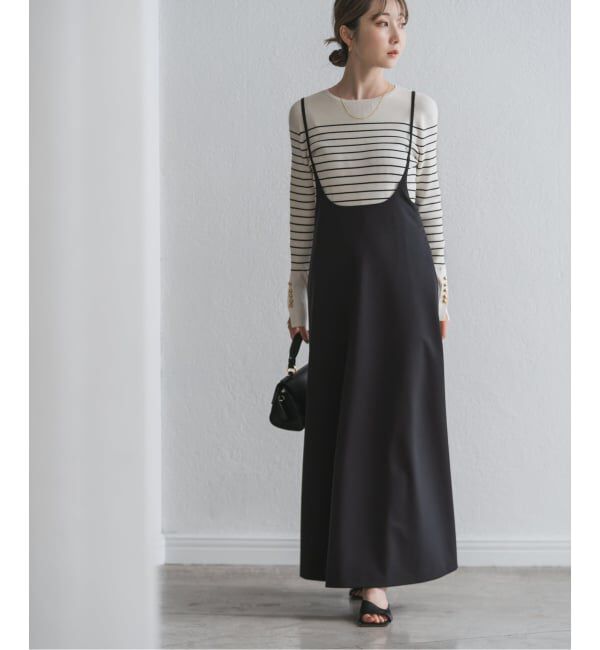 NOBLE「キャミストラップフレアスカート」|ワンピース|