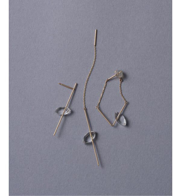 Lilas by Spick&Span「スラストクォーツアメリカンピアス K10（片耳）」|ピアス|