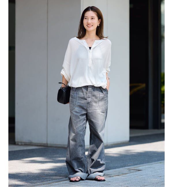 FRAMeWORK「≪追加≫サーフニットヘンリーTee」|Tシャツ・カットソー|