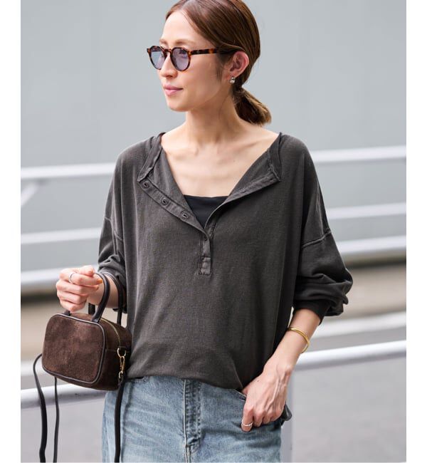 FRAMeWORK「≪追加≫サーフニットヘンリーTee」|Tシャツ・カットソー|