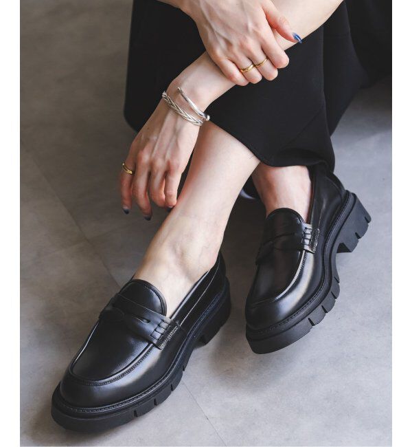 NOBLE「CORSO ROMA9/コルソローマ ノーヴェ ボリュームローファー」|ローファー|ブラック