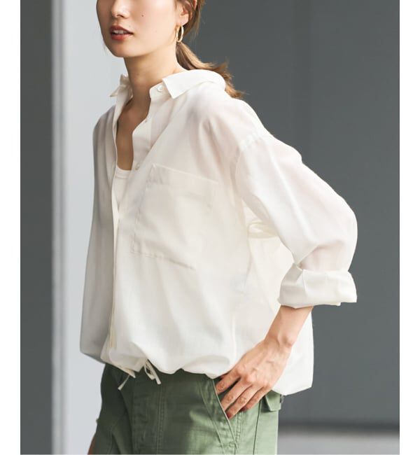 FRAMeWORK「シアートロドロストレギュラーシャツ」|シャツ・ブラウス|
