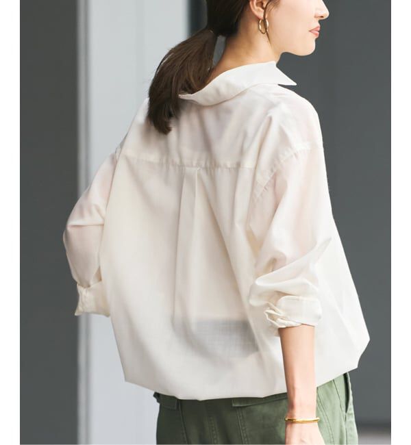 FRAMeWORK「シアートロドロストレギュラーシャツ」|シャツ・ブラウス|