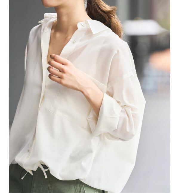 FRAMeWORK「シアートロドロストレギュラーシャツ」|シャツ・ブラウス|