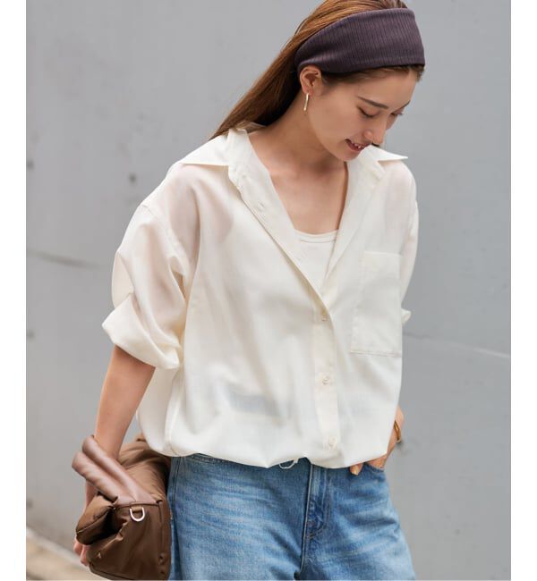 FRAMeWORK「シアートロドロストレギュラーシャツ」|シャツ・ブラウス|