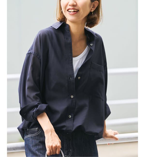 FRAMeWORK「シアートロドロストレギュラーシャツ」|シャツ・ブラウス|