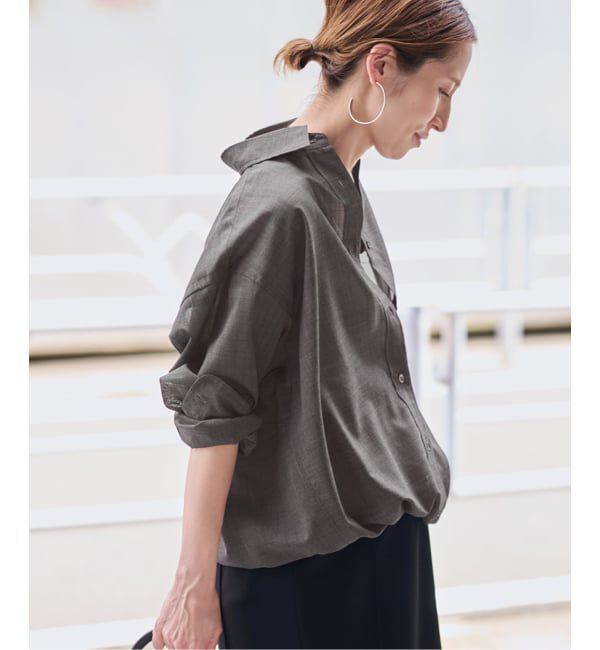 FRAMeWORK「シアートロドロストレギュラーシャツ」|シャツ・ブラウス|