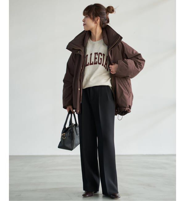 Spick and Span「2WAY撥水ダウンハーフコート」|ダウン|