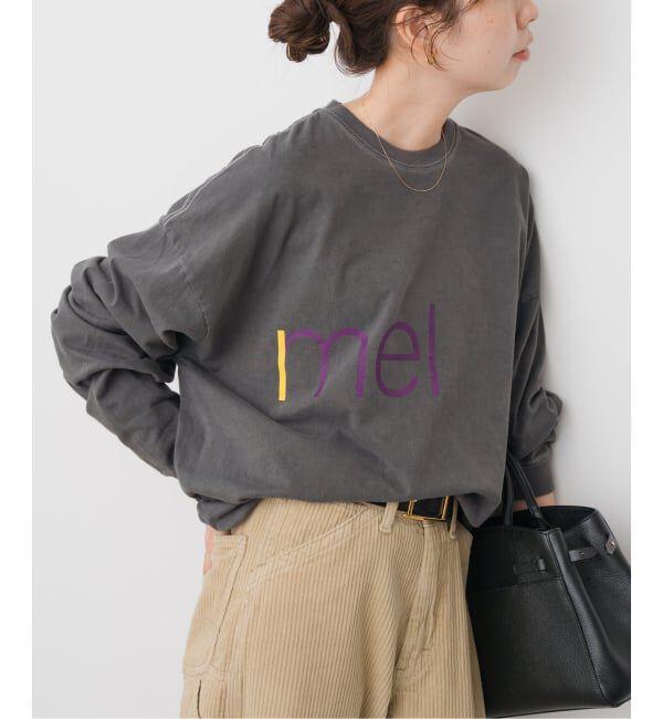 Spick and Span「melple / メイプル 別注LOGO L/S TEE*」|Tシャツ・カットソー|ブラック A