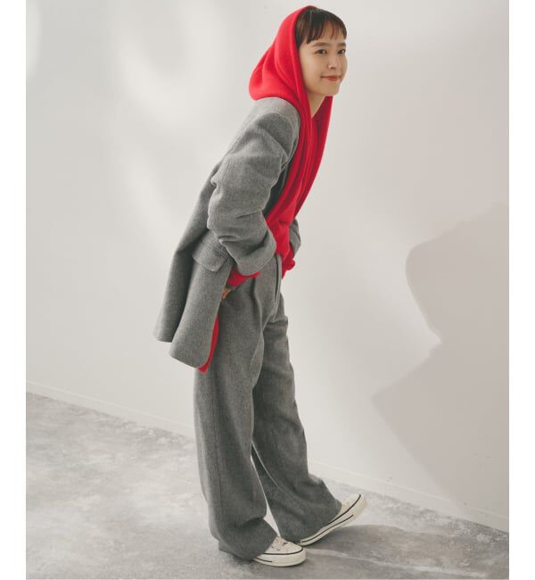 Spick and Span「Higuchi*Sカシミヤ混フードマフラー」|マフラー|