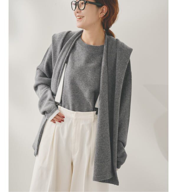 Spick and Span「Higuchi*Sカシミヤ混フードマフラー」|マフラー|