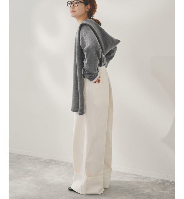 Spick and Span「Higuchi*Sカシミヤ混フードマフラー」|マフラー|