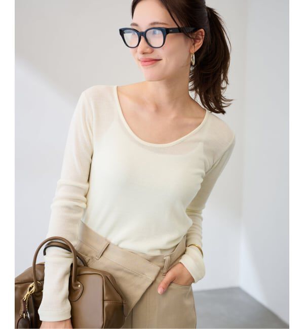 FRAMeWORK「ウールテレコ2WAYプルオーバー」|Tシャツ・カットソー|