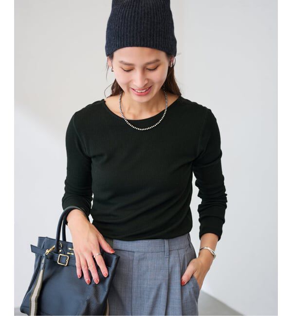 FRAMeWORK「ウールテレコ2WAYプルオーバー」|Tシャツ・カットソー|