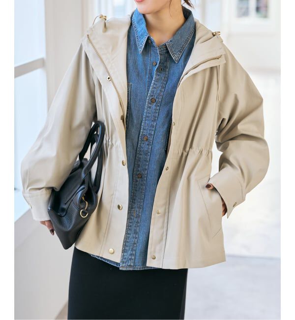 Spick and Span「《予約》撥水ツイルフーディーブルゾン」|その他|