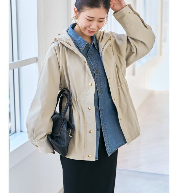 Spick and Span「《予約》撥水ツイルフーディーブルゾン」|その他|