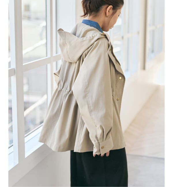 Spick and Span「《予約》撥水ツイルフーディーブルゾン」|その他|