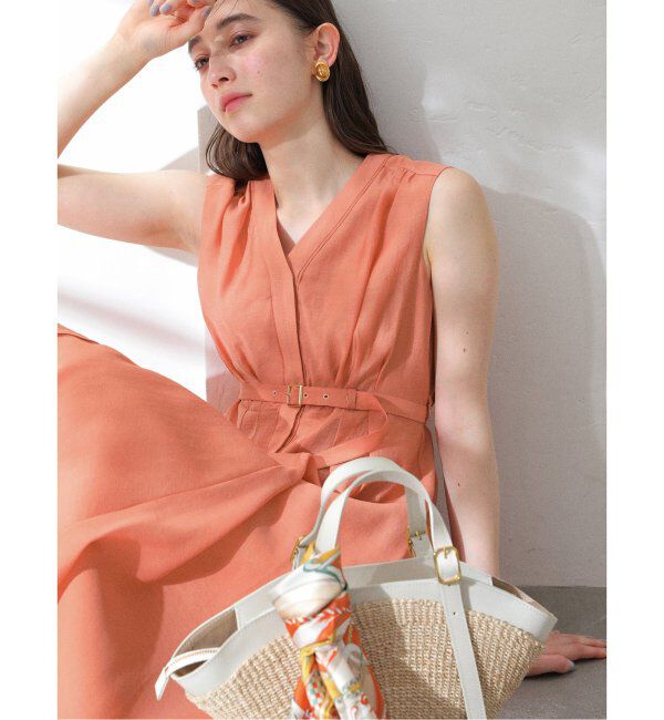  「《追加》【洗える】ウォッシャブルシャツワンピース」|ワンピース|オレンジ