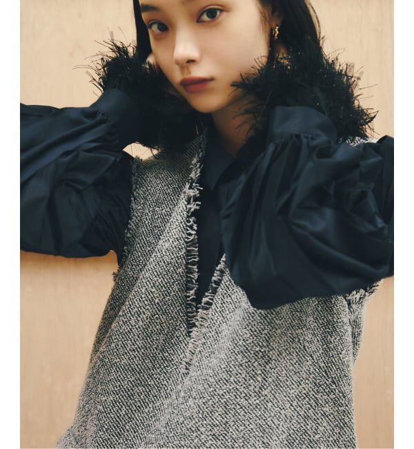  「【洗える】ツイードミニジャンスカ」|ワンピース|