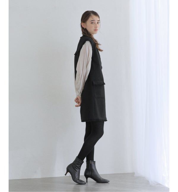  「【洗える】ツイードミニジャンスカ」|ワンピース|