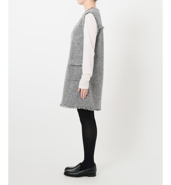  「【洗える】ツイードミニジャンスカ」|ワンピース|