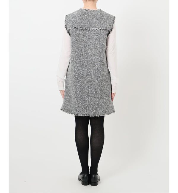  「【洗える】ツイードミニジャンスカ」|ワンピース|